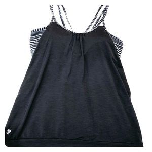 Athleta black tank top size L
